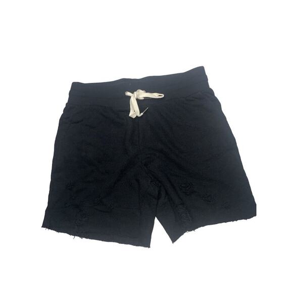 PHILANTHROPY Coco Drawstring Distressed‎ Women's Shorts Black - Size Medium - Picture 3 of 14